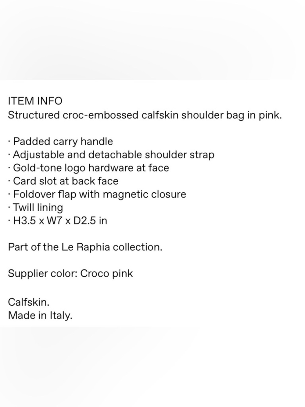 Jacquemus Pink Croc-Embossed Mini Bag - Picture 7 of 7